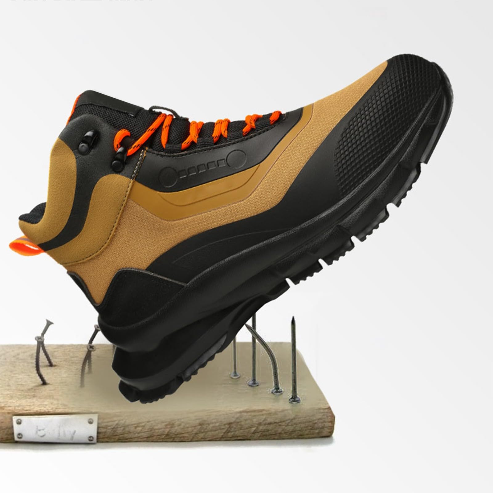Botas de tobillo para hombre, botas de senderismo antideslizantes