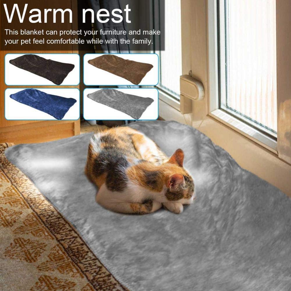 Decken Für Hunde Blaue Haustierdecke 150 * 127cm Wasserdicht Warm Nest Katzen Warm Winter Weicher Hundeteppich Haustier Quilt Mat Pad Zwinger Matte 1St