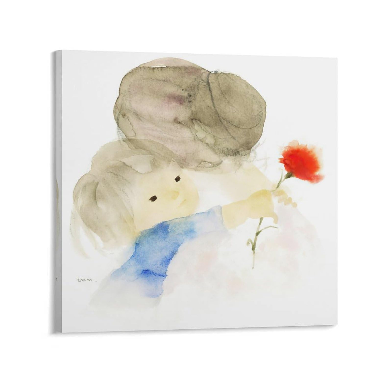 Amazon.co.jp: いわさきちひろ 水彩画 あかちゃんのくるひ ポスター