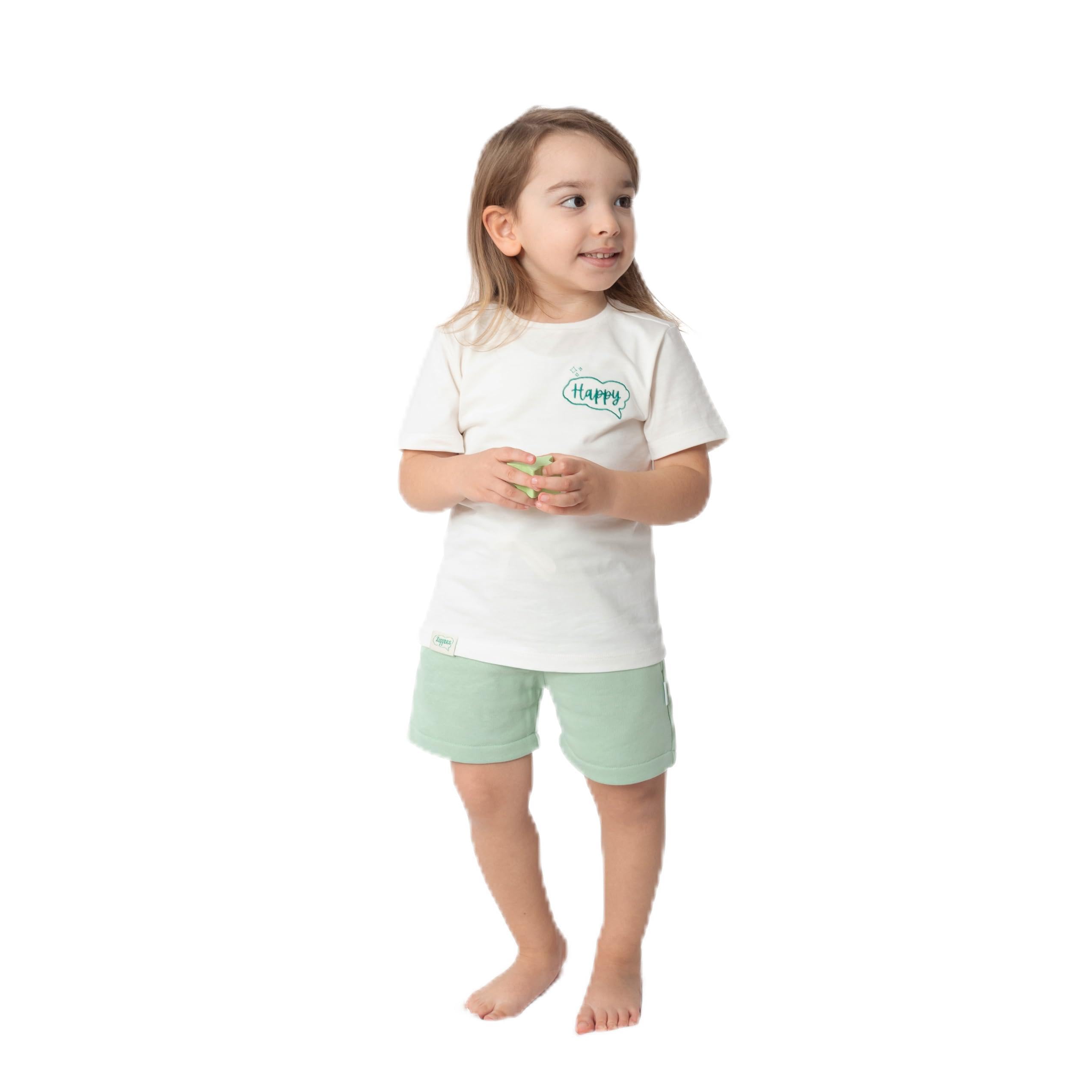 2li Organik Pamuk T-Shirt Şort Takım(0-4 Yaş) - Mint - 6-12 Ay