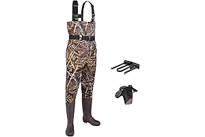 Fishing Waders for Men Women with Boots: Durable 2-Ply Nylon/PVC Waterproof Chest...