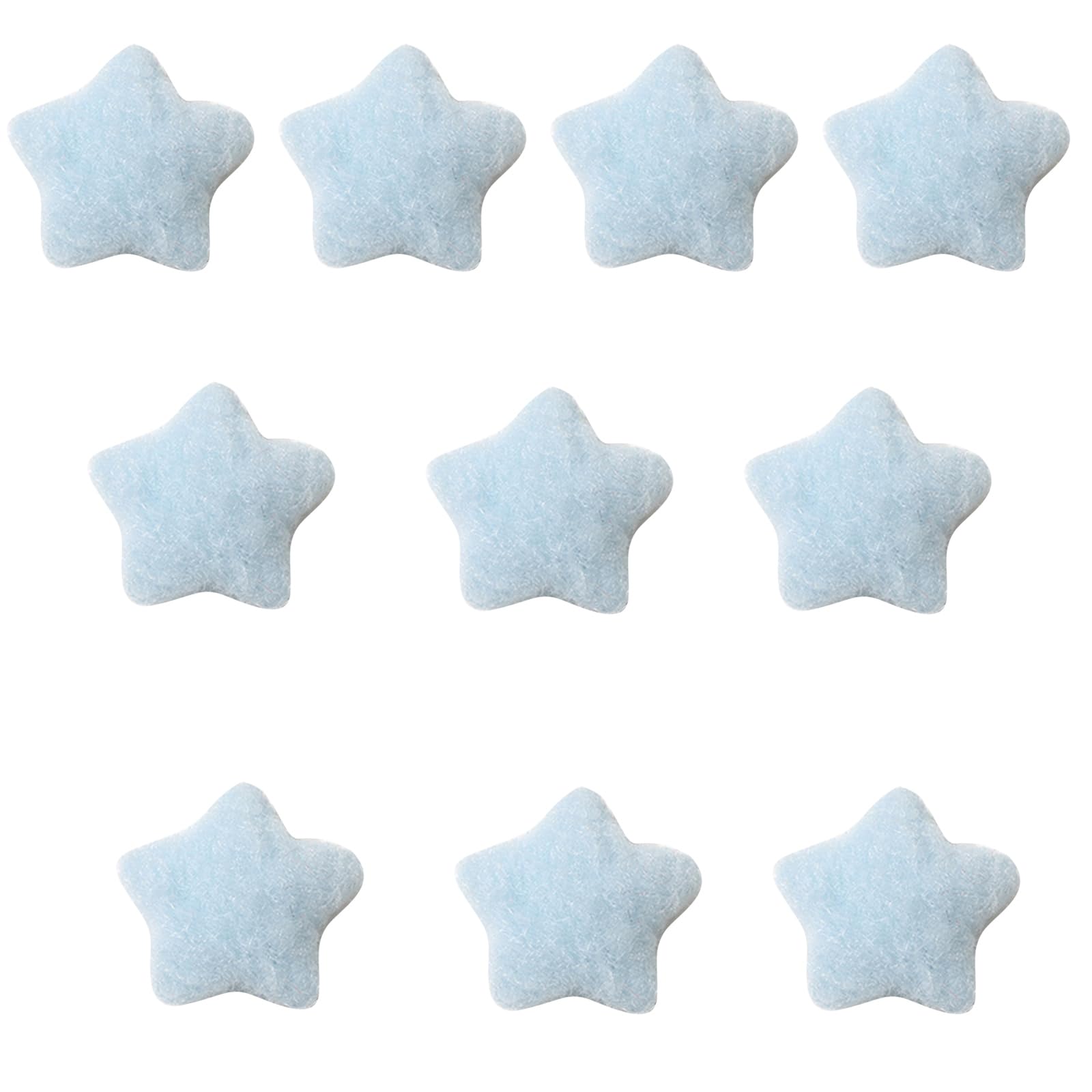 Tsophreniq 10 Pcs Star Patches Sew on Patches Plush Star Appliques Craft Supplies for Hairpin Scrapbooking Shoes Decorations Plush Appliques for Hairpin Shoes
