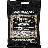 Jakemans Lozenge - Throat and Chest - Licorice - 30 Count