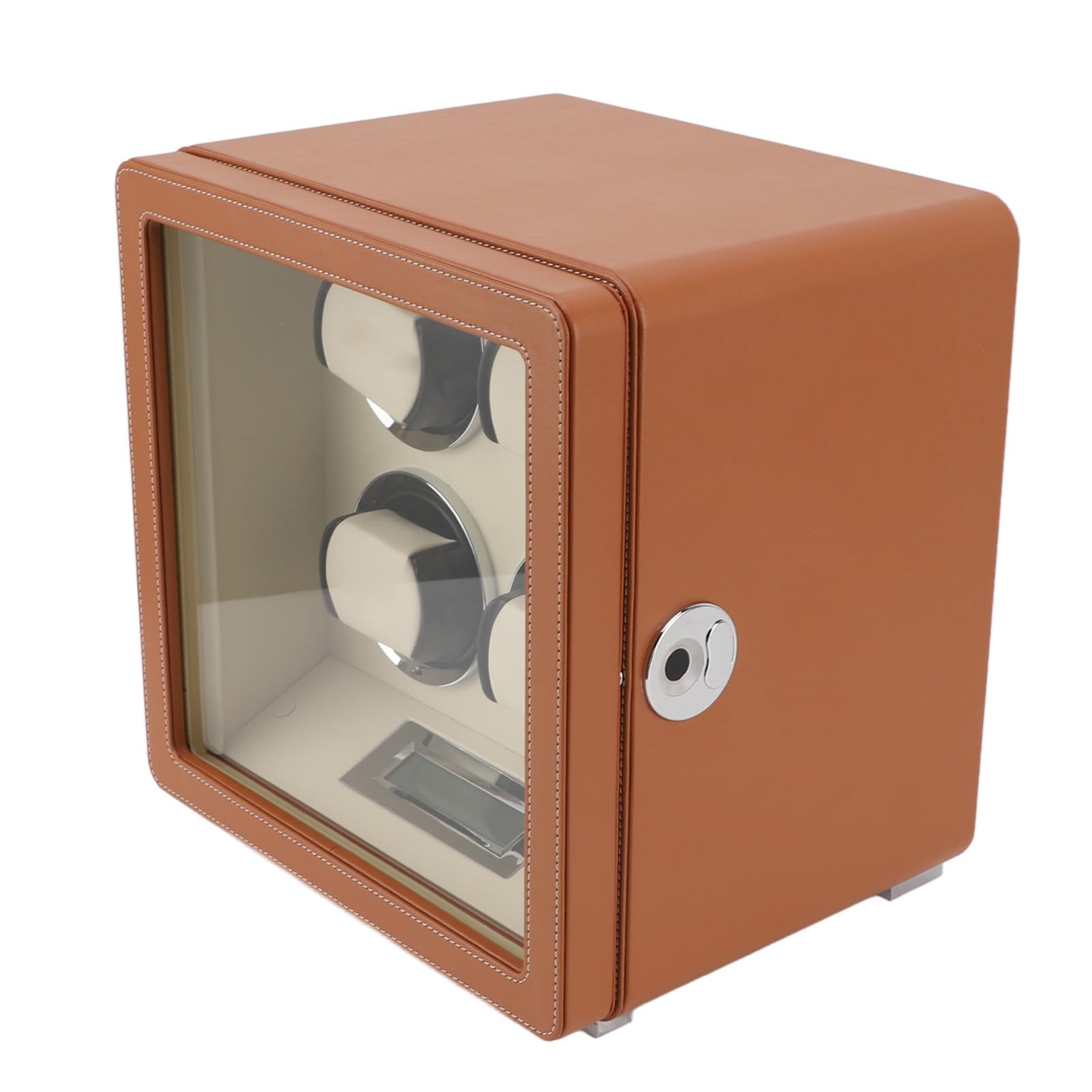 Fdit Caja Giratoria para Relojes Automáticos, Organizador para 4 Relojes