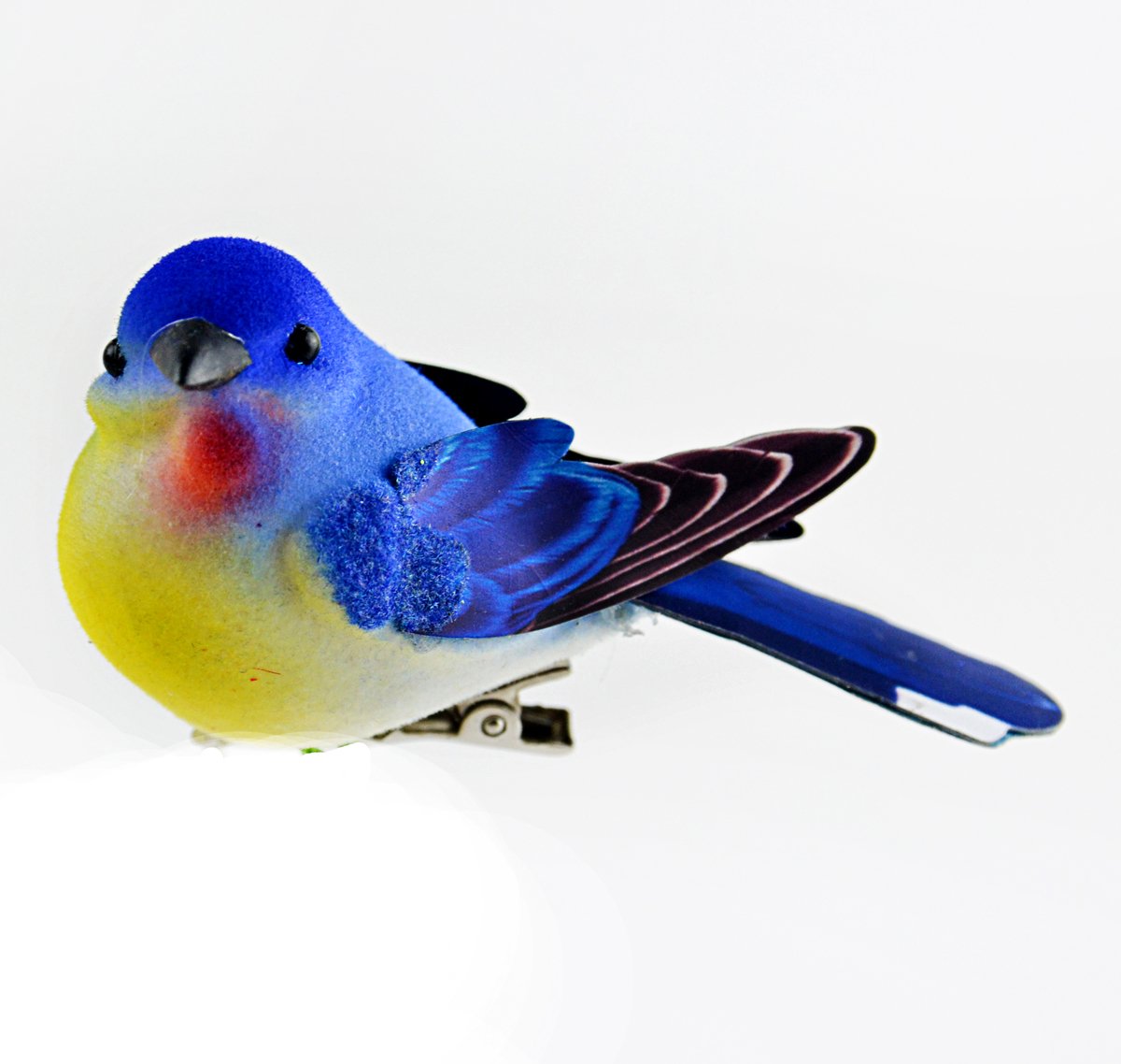 Midwest Design Bird 3" Paper Wing Blue/Yellow 1pc