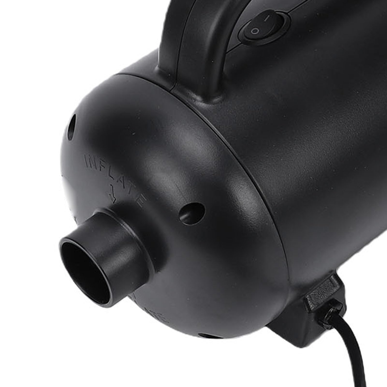 YWBL-WH Elektrische Luftpumpe, 1200 W, 24.000 Pa, 1.300 L/min, Hochleistungs-Inflator-Deflator mit Ausziehbarem Schlauch für Aufblasbare Matratze, Pool, Schwimmboot, Floß