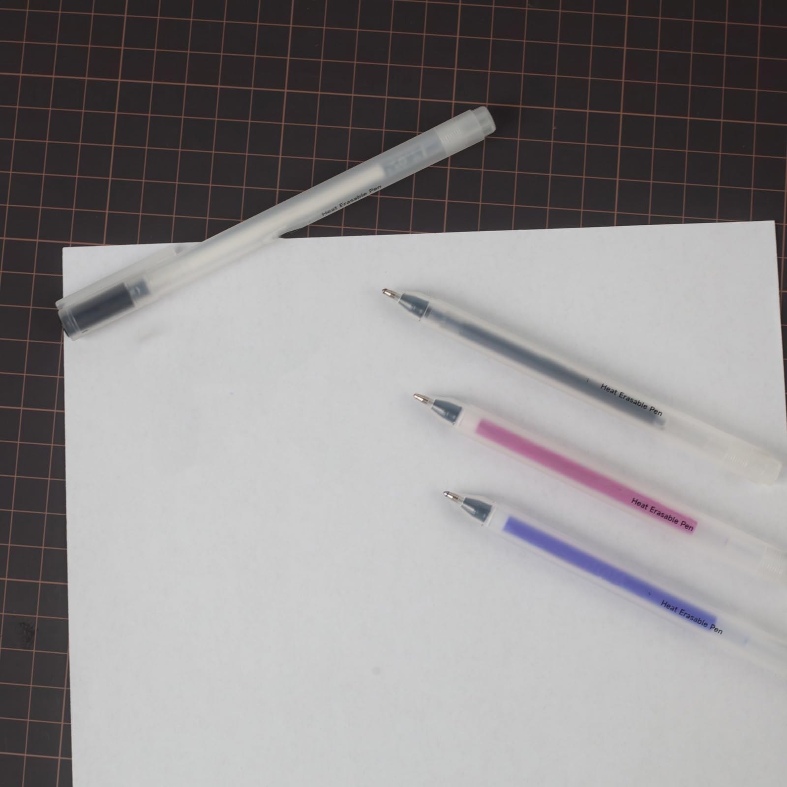 Vanishing Stylos effaçables à la chaleur, stylos de marquage pour tissu, encre disparaissant à haute température, stylo à effacer marqueur de couture disparaissant