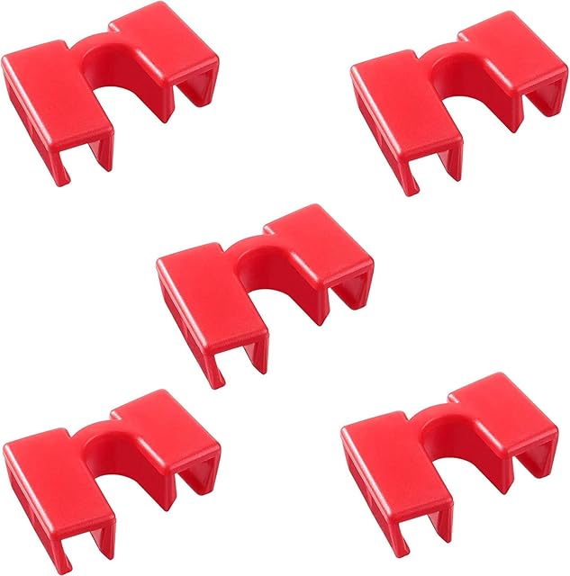 WOSO 5 Pieces Reusable Chopstick Helpers Training Chopsticks for Beginners, Trainers or Learners (Red) (Red)