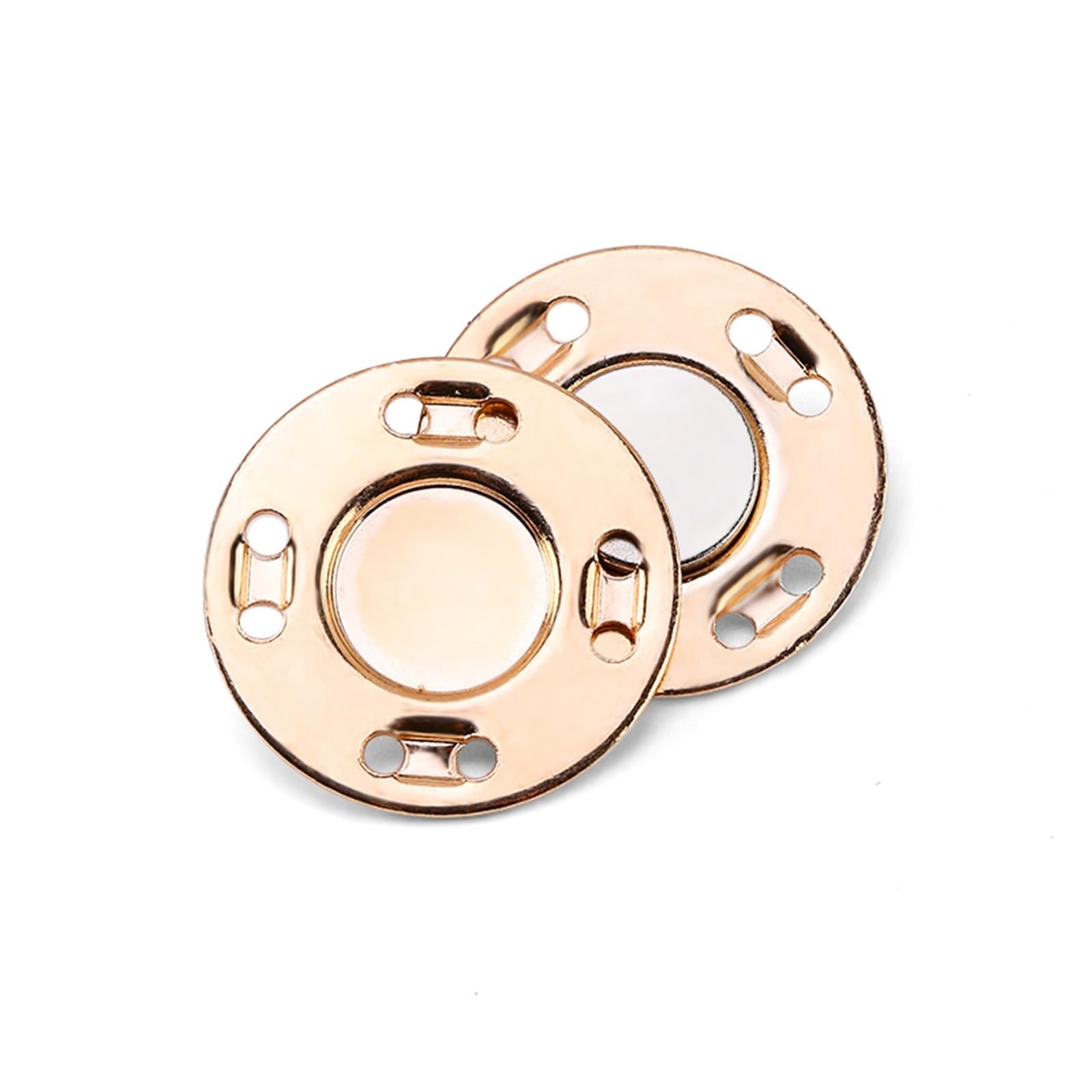 Njiezhao Color 6 Magnetic Press Studs 5 Pairs Sewing Metal Buttons Magnet Stone Colorful Automatic Magnetic Snap Invisible Coat Buckle Diy Craft(,21Mm 5 Pairs)
