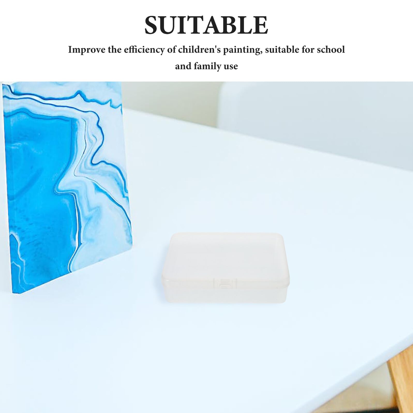 TOYANDONA Porta Pastelli Trasparente con Coperchio a Scatto Scatola Impilabile in Plastica Resistente da 24 Pezzi per Organizzazione Cancelleria e Forniture Scolastiche per Aula