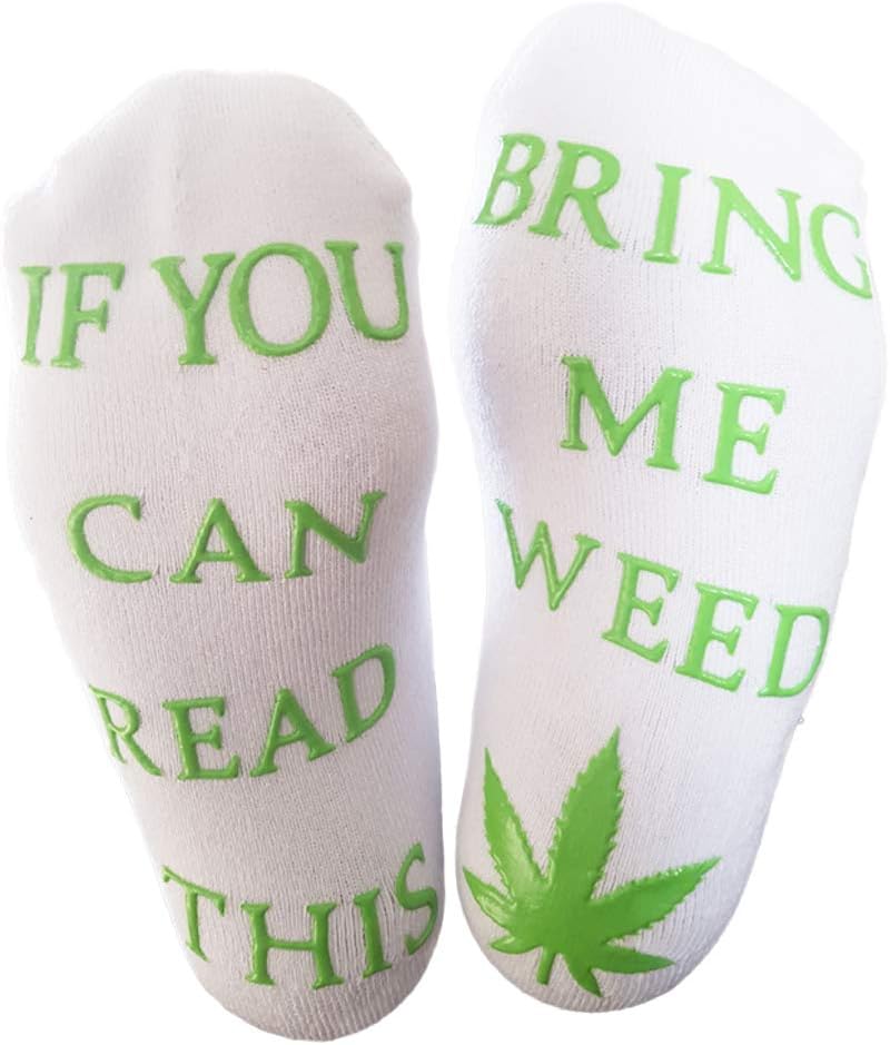 Miana ? If you can read this bring me w**d socks ? gift for stoner Stocking Fillers for him or her 420 high present
