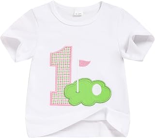 Baby Girl 1st Birthday Shirt,First Birthday Outfit Girl - One Year Old Short Sleeve Tee