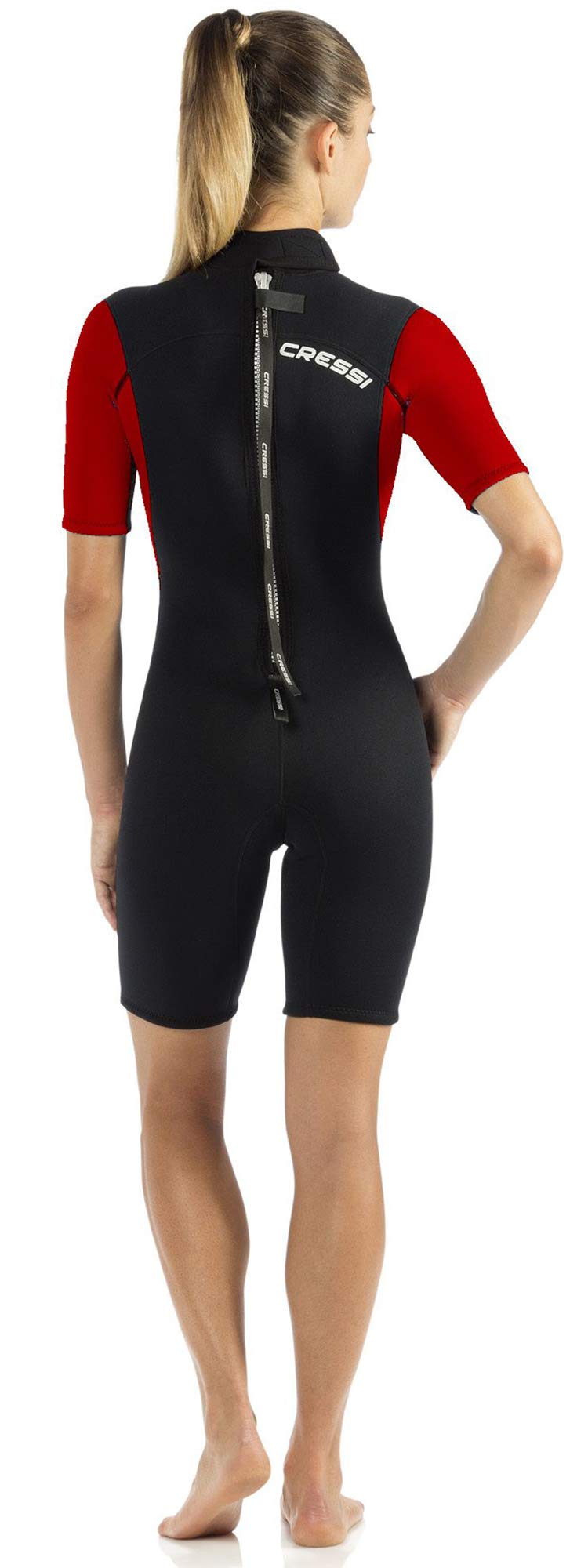 CRESSI Med X Lady Wetsuit 2.5mm Traje Monoshort sin Capucha en Neopreno Biforrado, Mujer