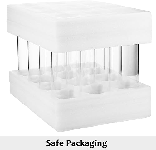 Miniatura 3 de Irenare 24 jarrones cilíndricos de vidrio a granel, portavelas flotantes de cristal transparente para bodas, hogar, cenas formales (14 x 3.35