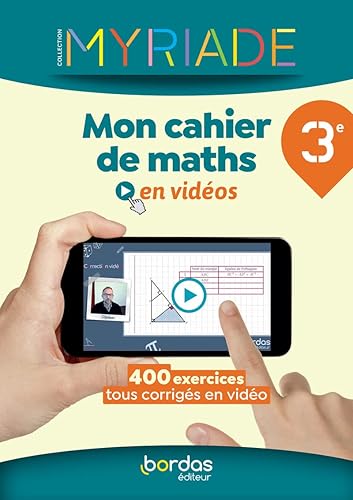 Myriade Mon cahier de maths en vidéos 3e