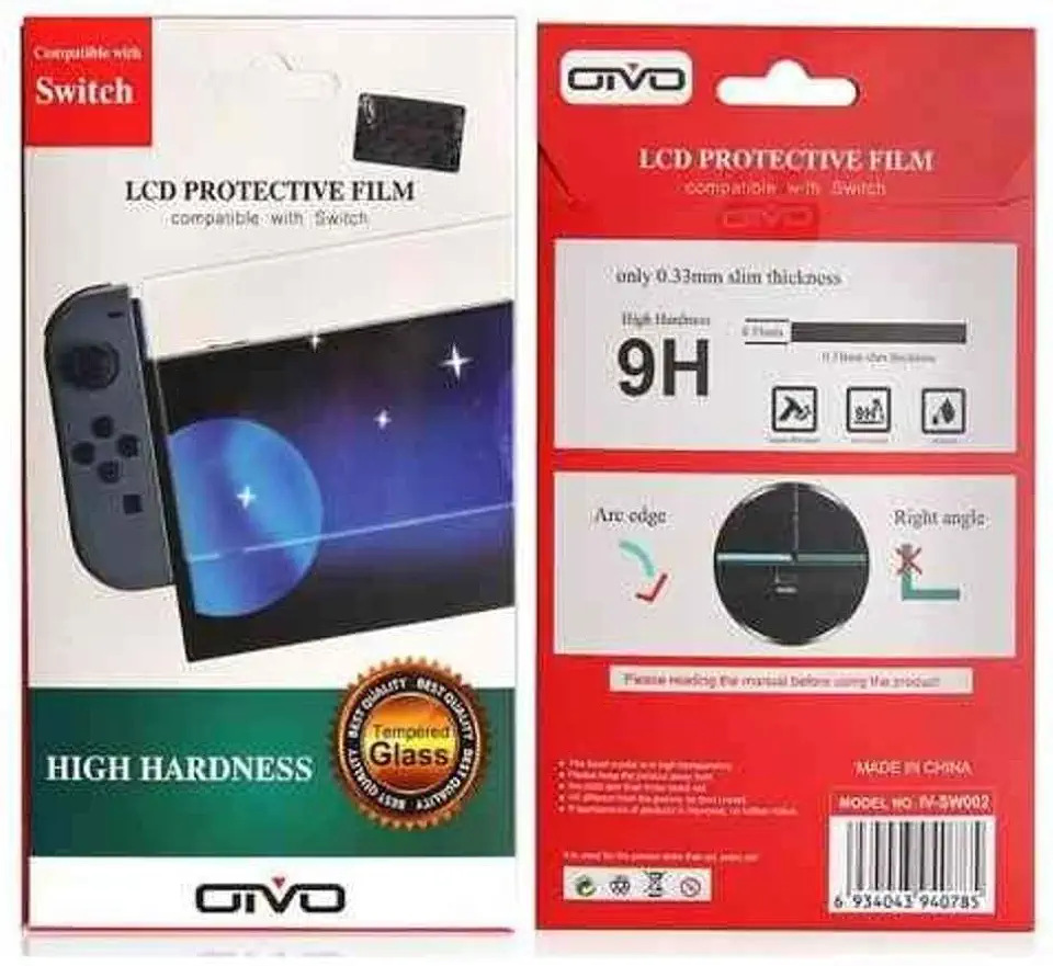Película 0,3 mm Vidro Temperado Transparente Para Nintendo Switch