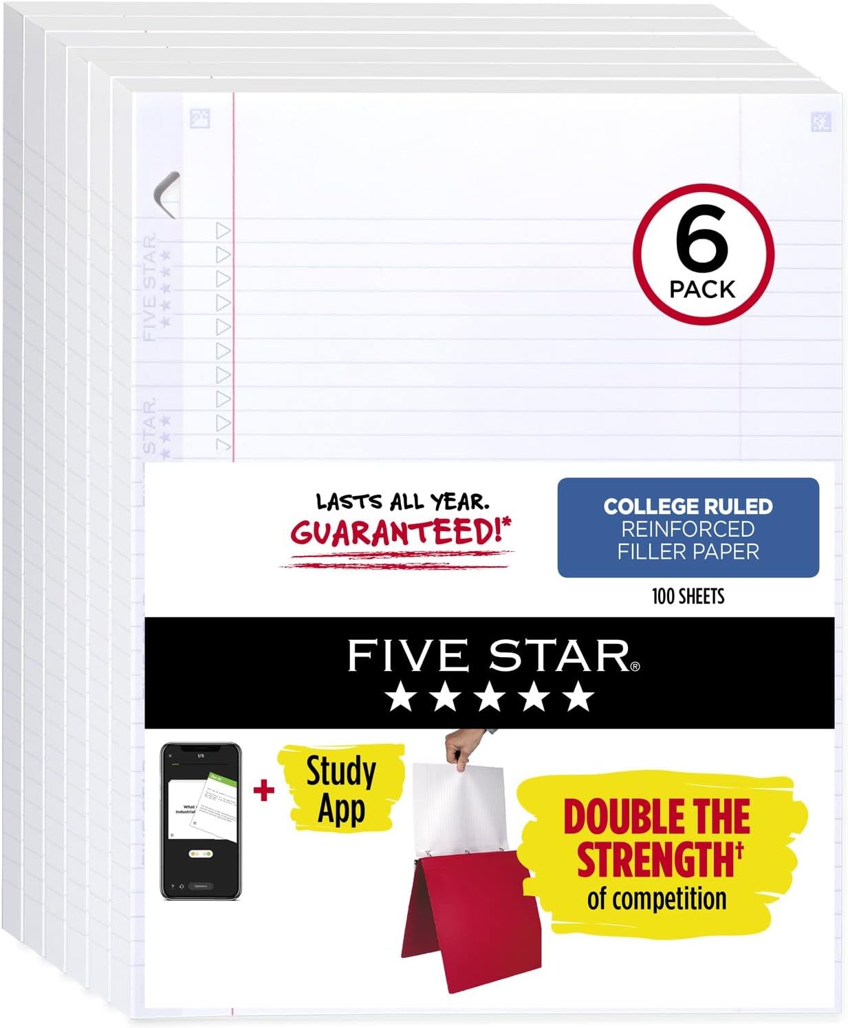 Five Star Reinforced Filler Paper