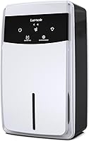 LasVacde 95 OZ Bathroom Dehumidifier with Drain Hose - Quiet 280ml/Day for Bedroom, Basement, RV, Auto Shut-Off