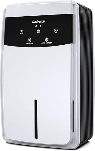 Deshumidificador para baño con manguera de drenaje, deshumidificadores de 95 onzas para el hogar, dormitorio, sótano y caravana, apagado automático