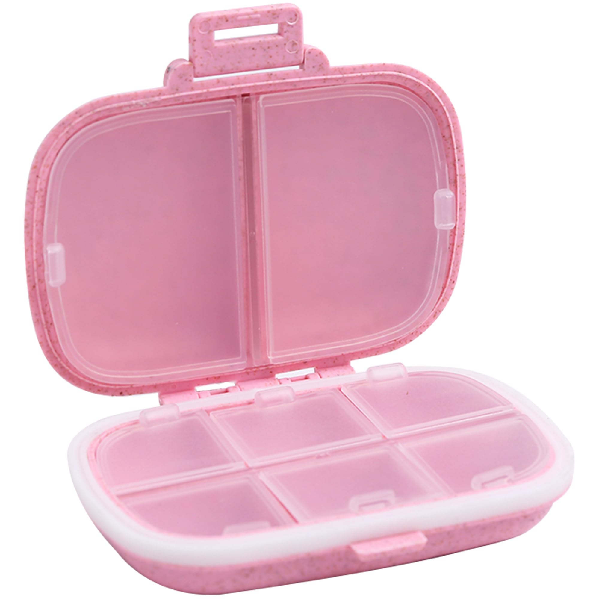 8 Compartments Travel Pill Organizer Daily Pill Case Small Pill Box for Pocket Purse Portable Pill Container Medicine