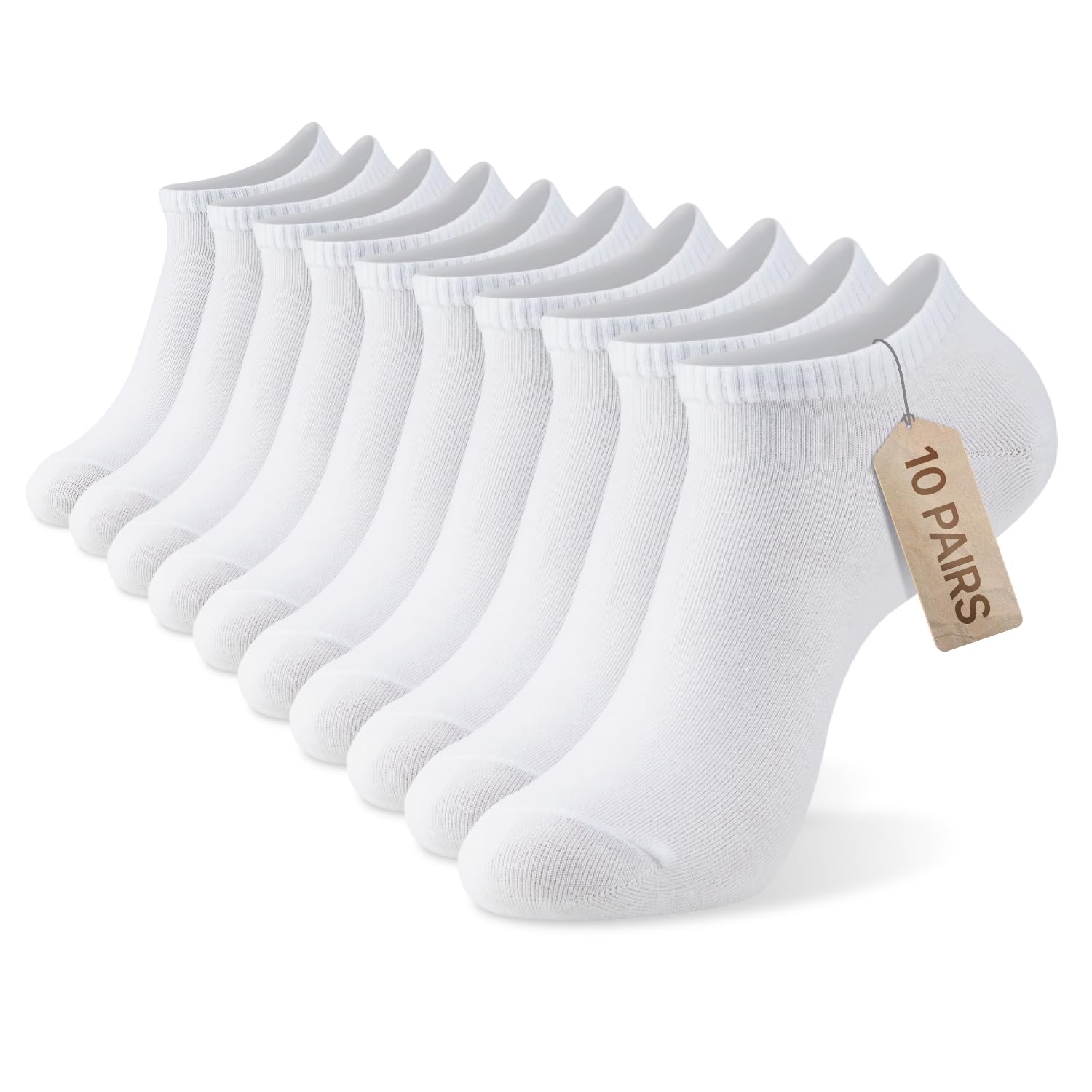 Eco-Friendly Cotton Low Cut Casual Running Moisture Wicking Sneakers Short Socks White Grey Black Pairs for Men & Women-image-41