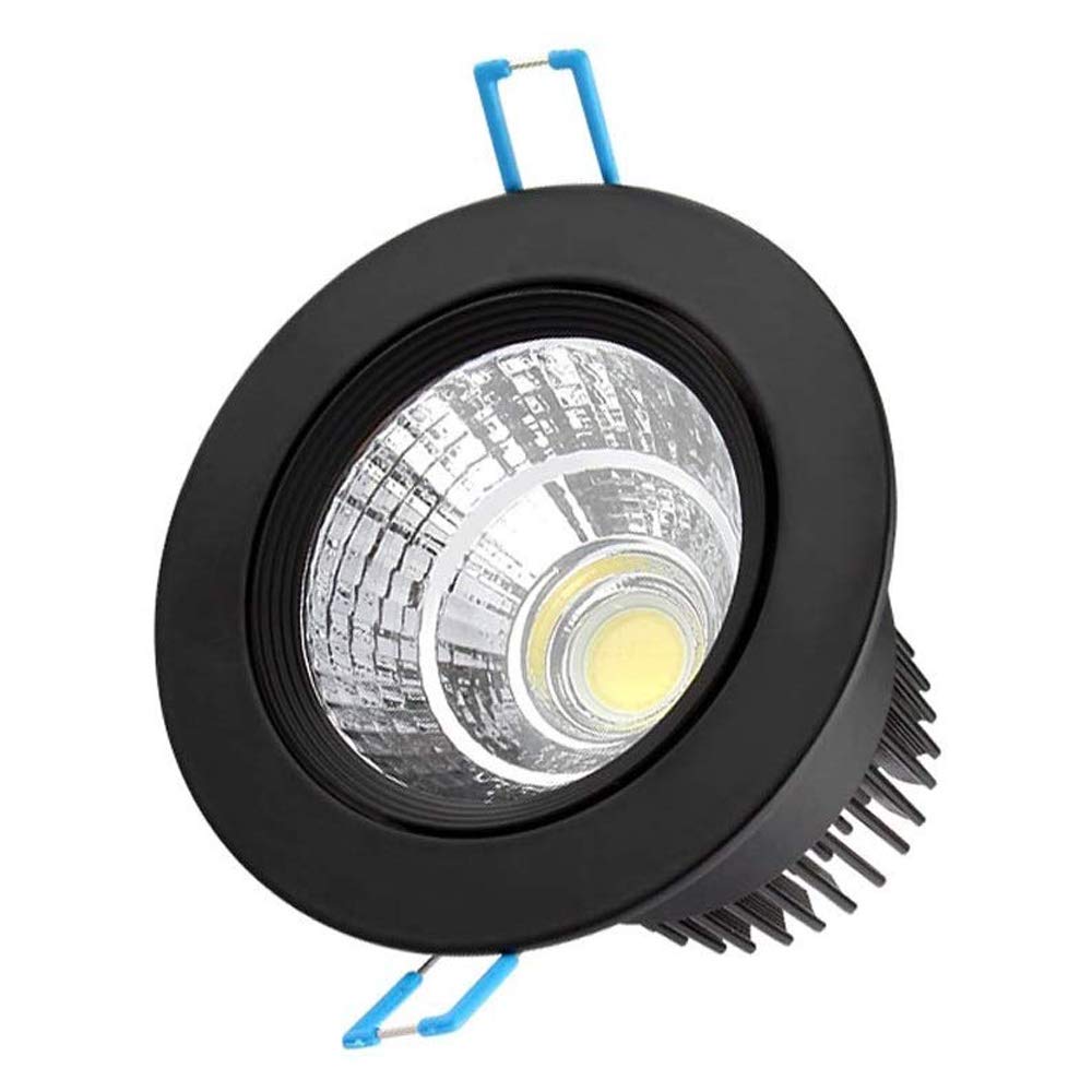 Éclairage encastré LED noir downlight fixe pour remplacer 60W