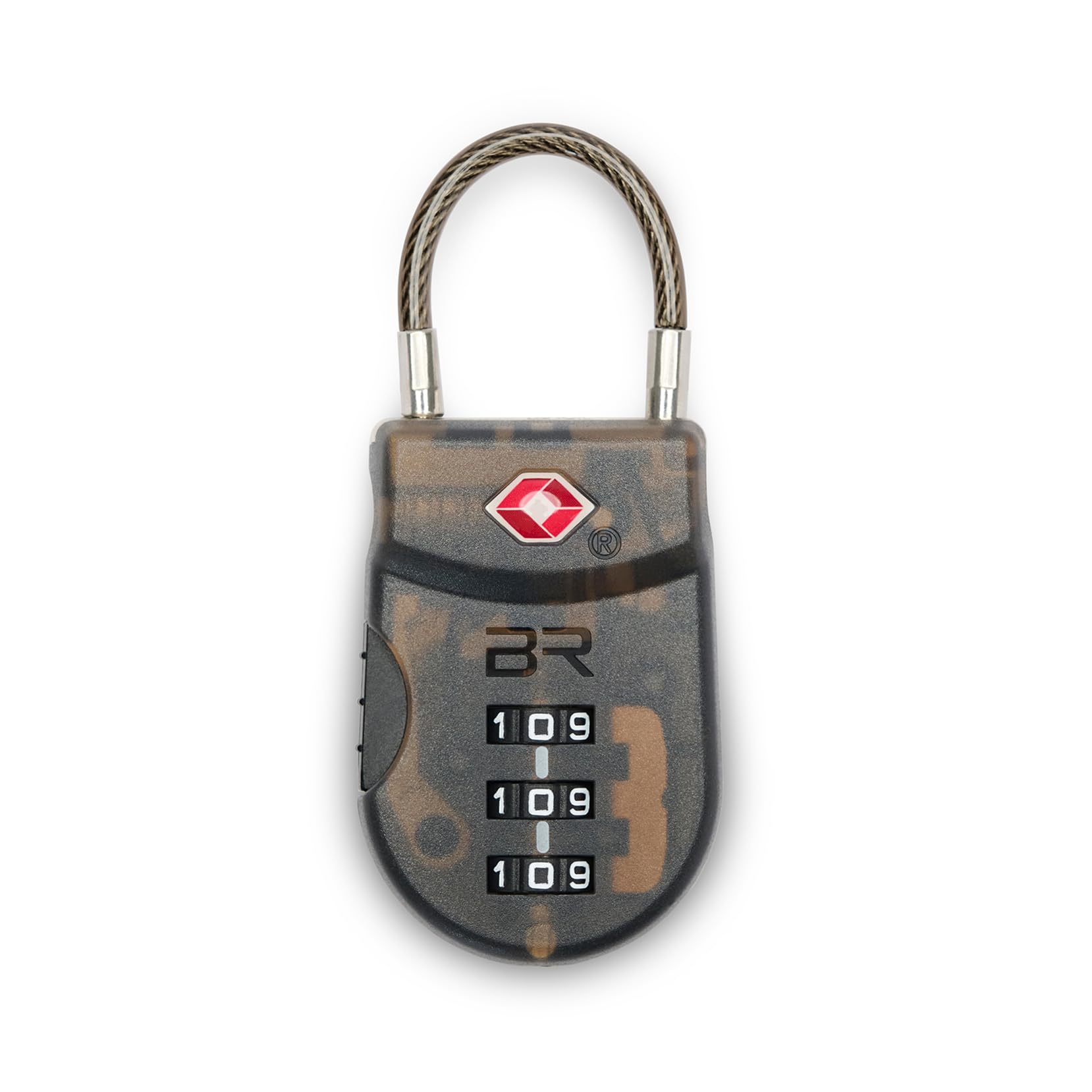 Briggs & RileyBriggs & Riley Travel Basics Lightweight Tsa Cable Lock, Smoke, One Size