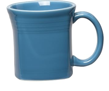 Fiesta 13-Ounce Square Mug, Peacock
