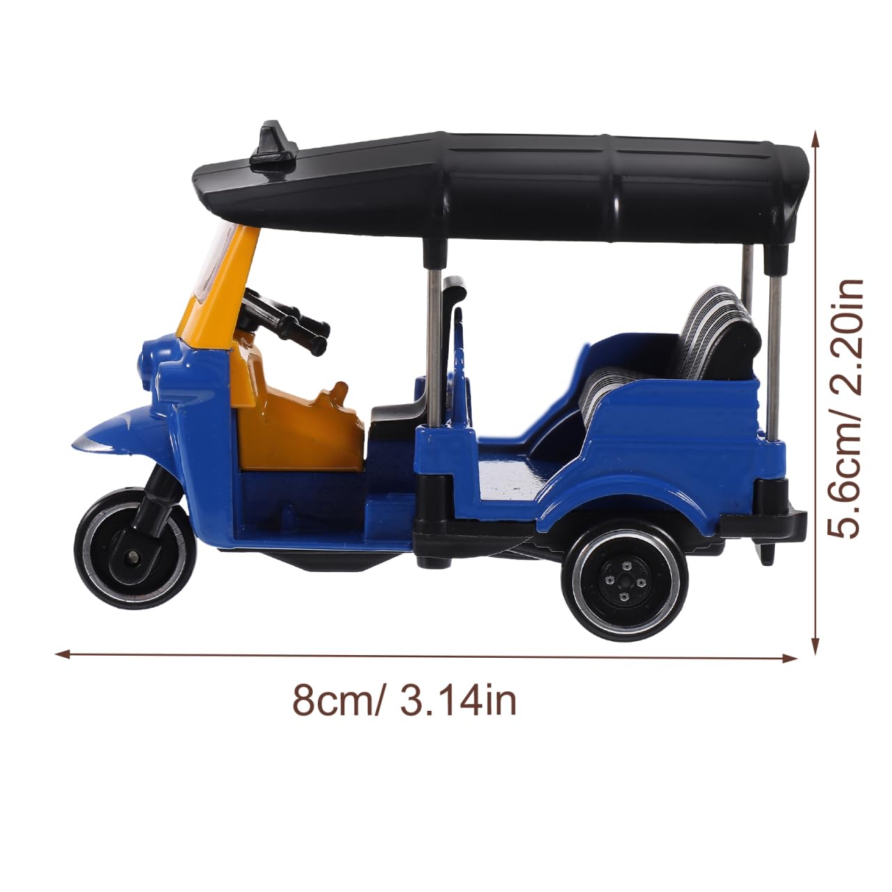 ifundom Miniature Old Fashioned Tricycle Model, Tricycle Toy Sculpture, Simple and Vintage Design car Model for Home and Office Decor