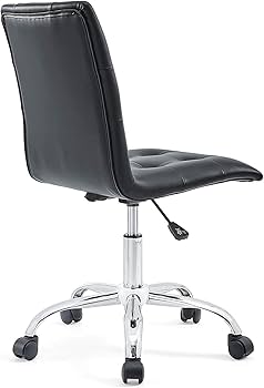 Amazon.com: Modway Prim Ribbed Armless Mid Back Swivel Conference