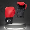 Cult Neo Boxing Gloves 14 OZ – Pro-Style Training Gloves for Sparring, Heavy Bag & Mitt Work – Premium PU Leather, Shock Absorbing Padding, Ergonomic Design with Wrist Support – Red & Black gallery image