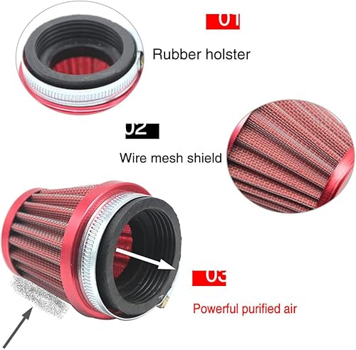 Miniatura 5 de Carburador de carburador con colector de admisión Filtro de aire de repuesto Kit de chorro principal universal adecuado para scooters de 2t4t,