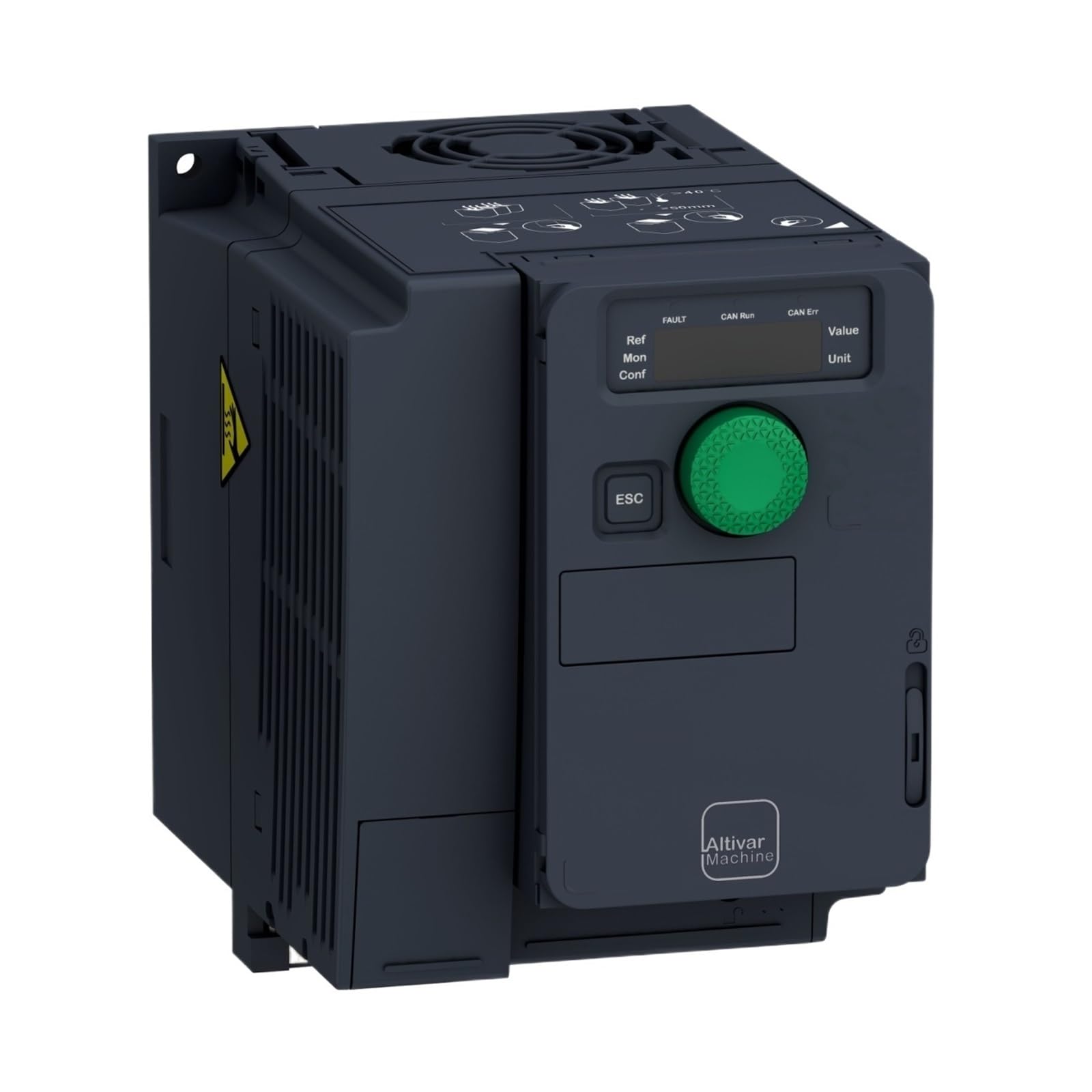 Variateur ATV320U15N4C Schneider 1.5 kW triphasé pour moteurs