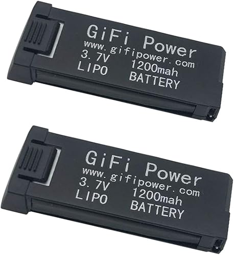 Batería Lipo de repuesto de batería Lipo de 3.7 V 1200 mAh para drones Eachine E58 E58S168HY019 de alta capacidad (2 unidades)