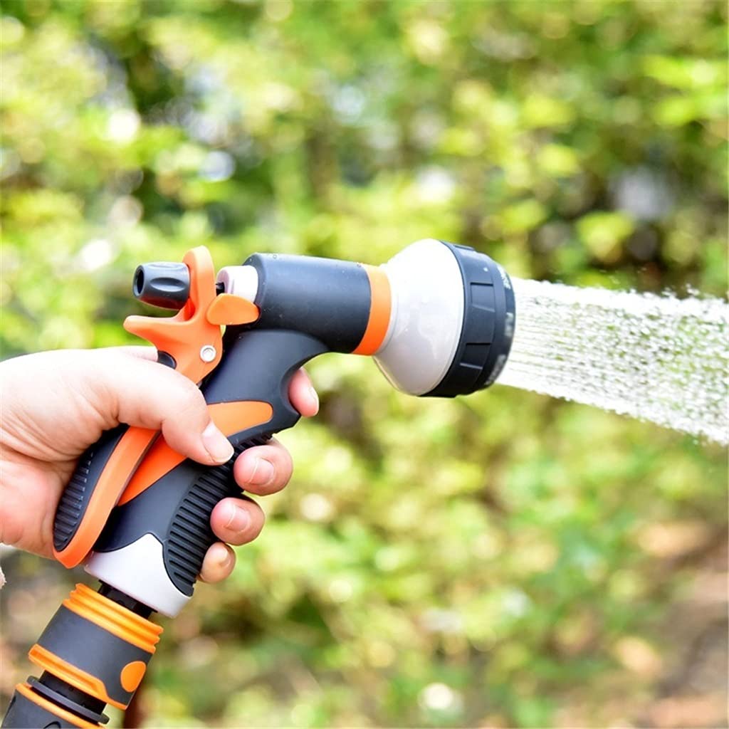 2 szt. Spray do podlewania trawnika wielofunkcyjna myjnia samochodowa wysokociśnieniowe trwałe narzędzia ręczne dysza do zraszania węża ogród (rozmiar: pojedynczy pistolet na wodę + dysza) zhengqian