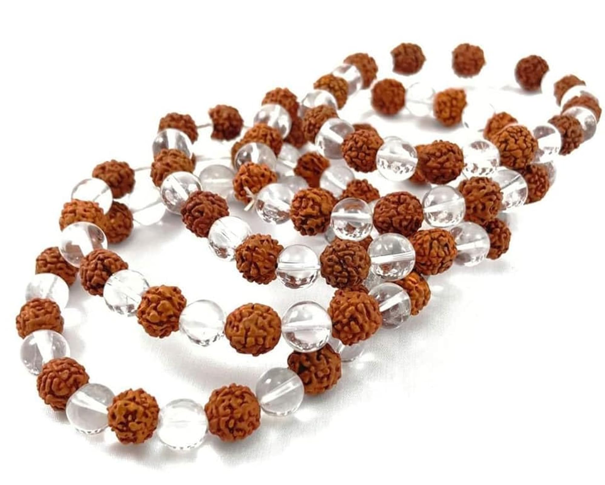 Rudraksha Sphatik Bracelet, Certified Pure & Real