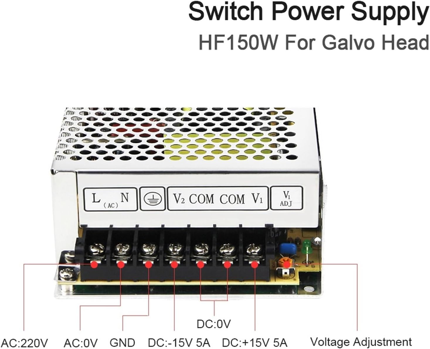 HF150W-D-L +15V5A -15V5A HF150W-D-Q +24V4A -24V4A Switch Power Supply for Laser Galvo Head Set and Solar Energy(HF150W-D-L 15V 5A)