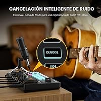 Vista 5 de MAONO MaonoCaster Lite AU-AM200-S1 Juego de equipo todo en uno para pódcast con micrófono de 3.5mm para transmisión en vivo, grabación de pódcast