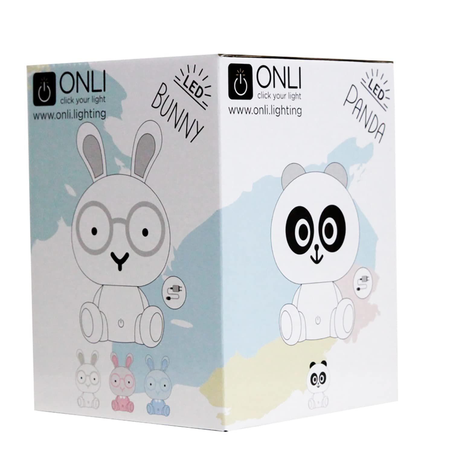 Onli TOBY Lámpara de mesa infantil LED integrada, azul