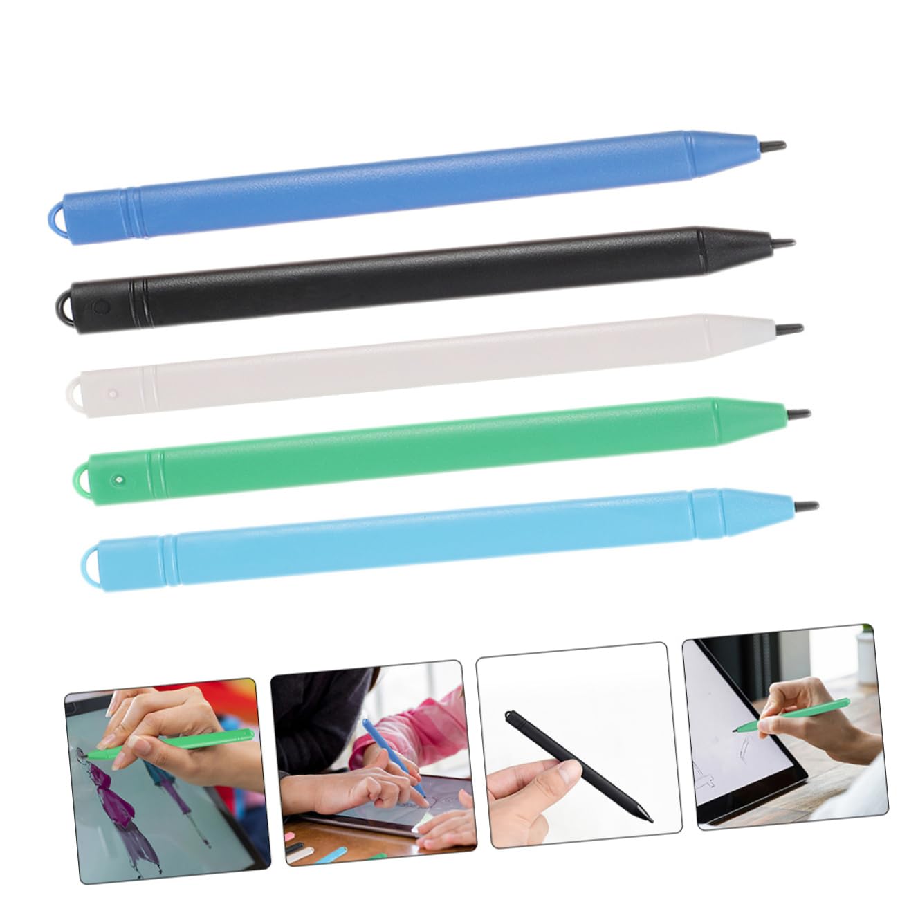 Mikikit 50pezzi Pennini Capacitivo Per Scrittura e Disegno Su Tablet Stilo Leggero e Resistente Penna Lcd Per Note e Arte Di Colori