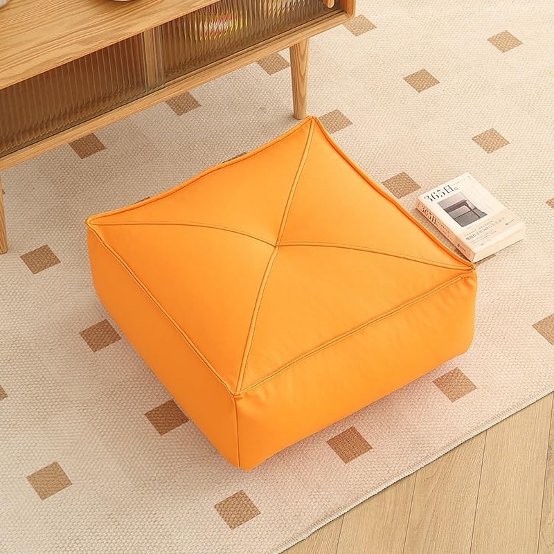 Galette de siège épaisse en similicuir : l'élégance carrée imperméable pour fauteuil