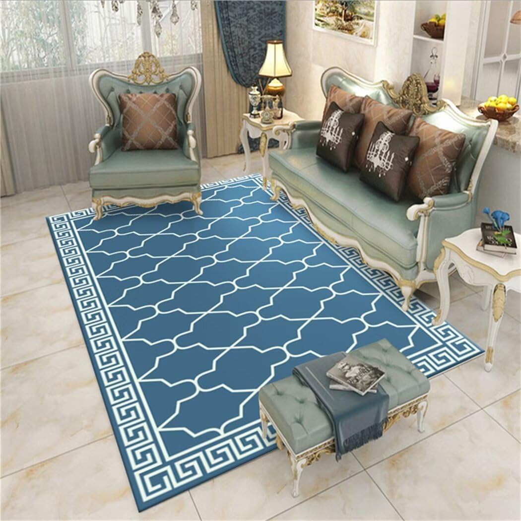 Tapis poils courts lavable en machine 60x120 cm idéal pour une chambre d'enfant