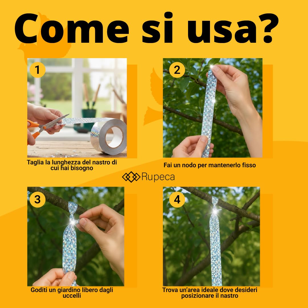 Dissuasore per uccelli Basic VOSS.garden, barriera per piccioni