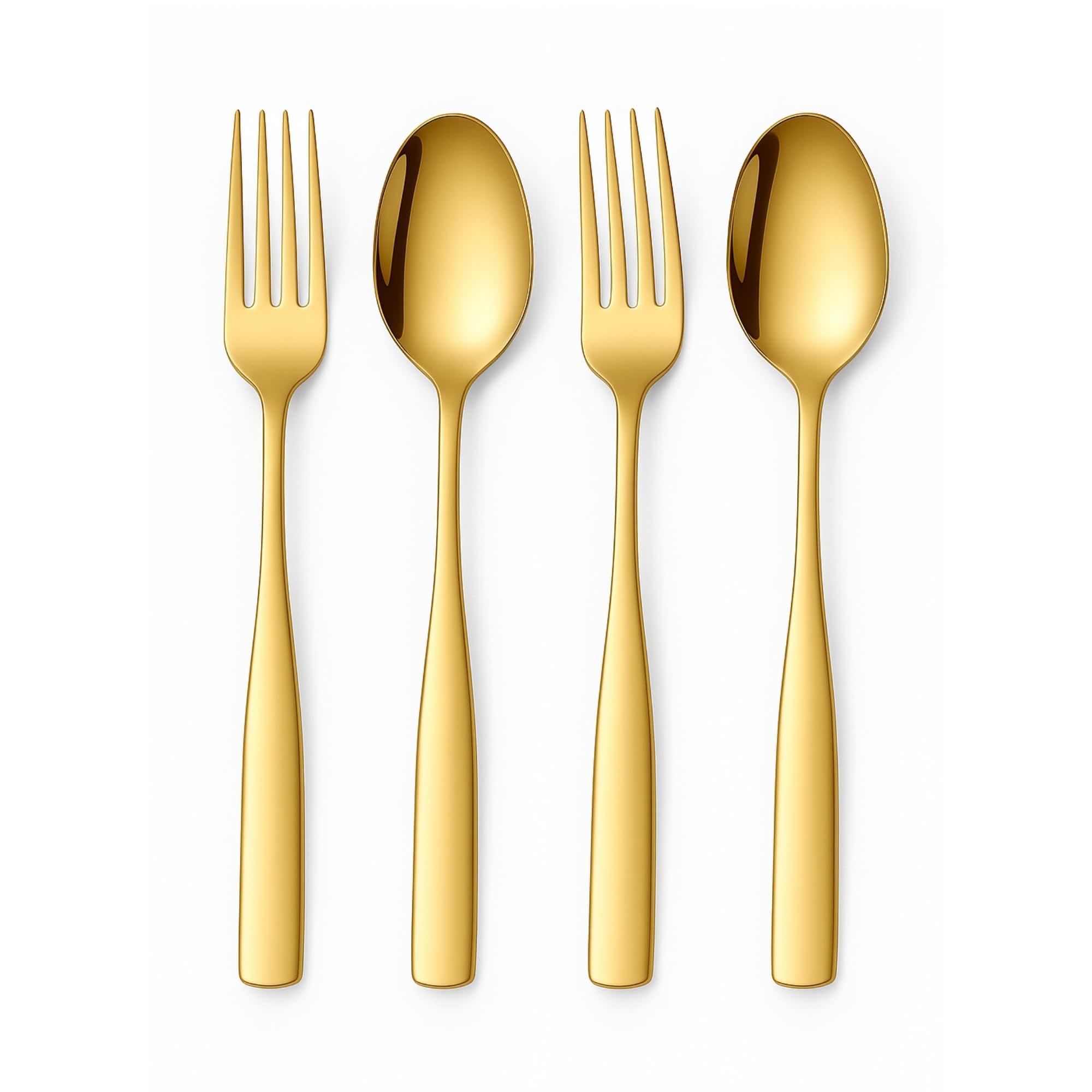 Korean Flatware Set - 4 Piece Stainless Steel -22