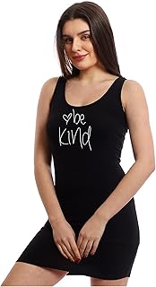 كاش مايوه قصير مطبوع ومصنوع من القطن بحماله عريضة - اسود