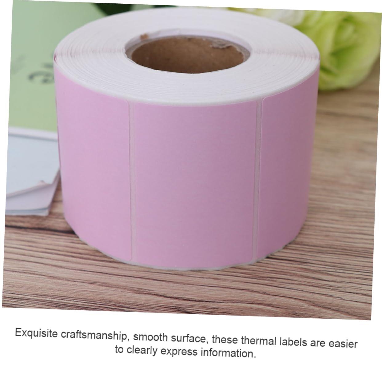 Etichette Autoadesive Resistenti All'acqua Rosa per Etichettatrice in Carta Termica 2 Pezzi 60x40mm per Stampa Chiara e Spedizioni