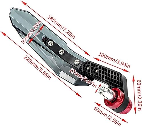 Miniatura 2 de BYTZUM Protector de mano de motocicleta para Yamaha FZ25 FZ 25 FZ-25 2017 2018 2019 protector de mano de motocicleta resistente al viento (color