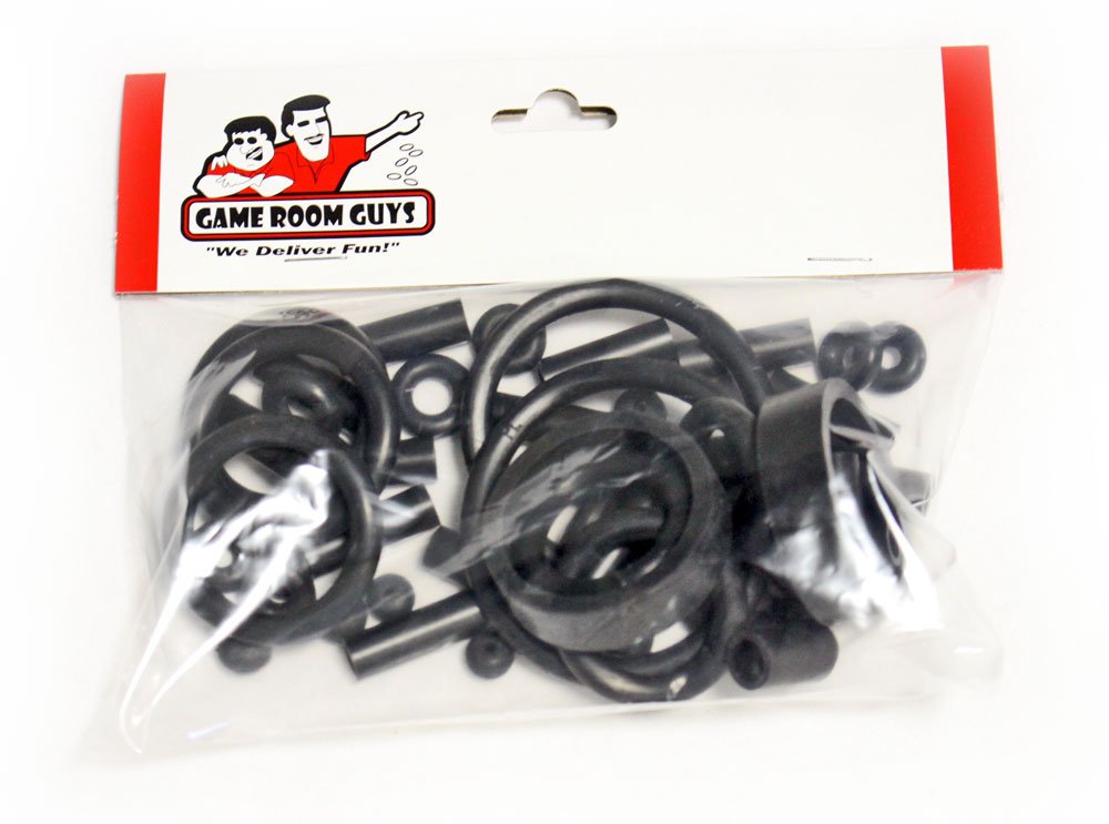 Game Room Guys Stern Wheel of Fortune Pinball Black Rubber Ring Kit