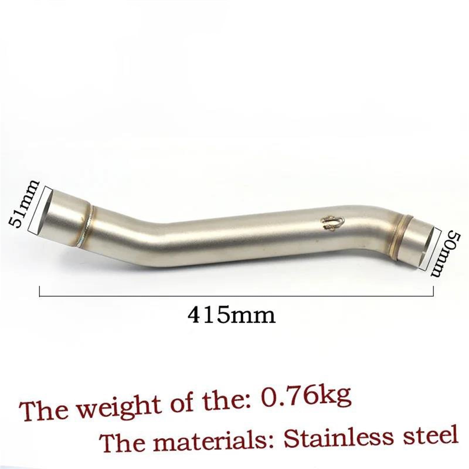Système D'échappement De Moto Tuyau De Liaison Intermédiaire Tuyau D'échappement 51mm pour Kawasaki Z750 2004-2008 Z800 2013-2016(Type 1)