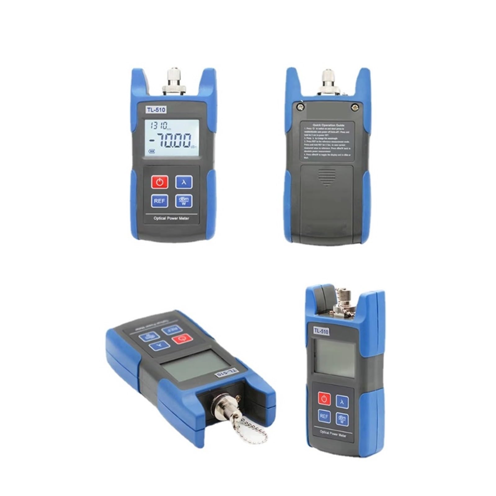 Mini medidor de potencia fibra óptica probador mano, precisión TL510A Inspección del circuito